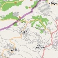 post offices in Palestine: area map for (99) Sourief