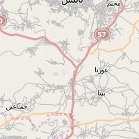 post offices in Palestine: area map for (58) Huwarah