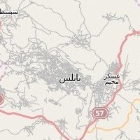post offices in Palestine: area map for (78) Nablus